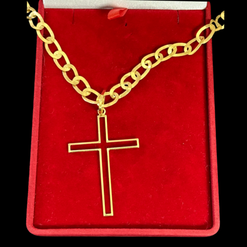 Pingente cruz vazada