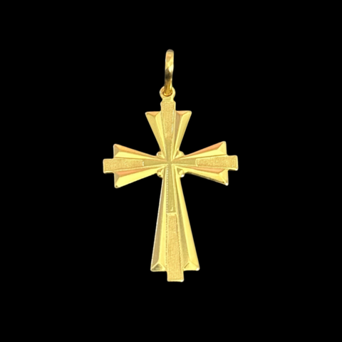 Pingente cruz catolica vazada