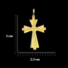 Pingente cruz catolica vazada - comprar online