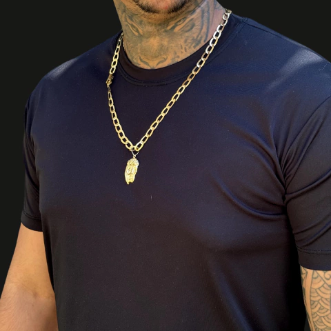 CORDÃO E PINGENTE LAMINADO 7 mm 2024