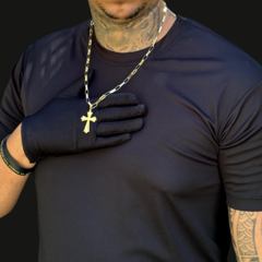 Cordão pulseira e pingente cartier 5 mm - comprar online