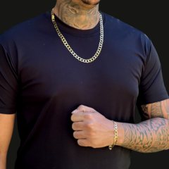 CORDÃO E PULSEIRA LAMINADO 8 mm - comprar online