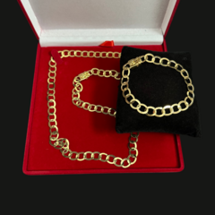 CORDÃO E PULSEIRA LAMINADO 8 mm na internet