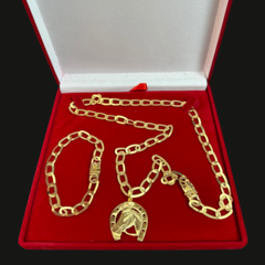 Imagem do Promoção cordão pulseira e pingente laminado 7m 2024