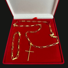 Cordão pulseira e pingente cartier 5 mm