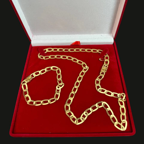 Cordão e pulseira laminado 7 mm 2024