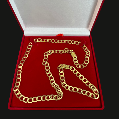 CORDÃO E PULSEIRA LAMINADO 8 mm