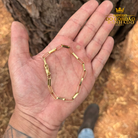 Pulseira cartie 5 mm banhado a ouro - comprar online