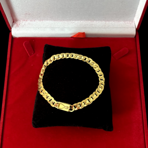 Cordão e Pulseira laminado 5 mm curto