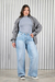 Wide Leg Celeste Rígido CN (46 al 54) - comprar online