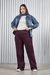Wide Leg Bordó Elastizado CN (46 al 54) - Matilda Talles Reales