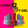 COMBO 12 ESMALTES CITY GIRL 10ML