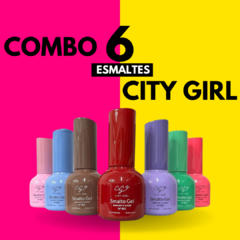 COMBO 6 ESMALTES CITY GIRL 10ML