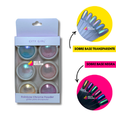 POLVO AURORA RAINBOW CITY GIRL X 6 COLORES