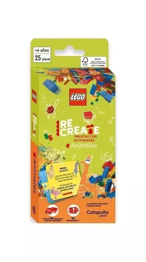 Lego Recreate: Tarjetas con actividades - Animales