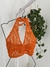 TOP AL CUELLO CROCHETTE NARANJA