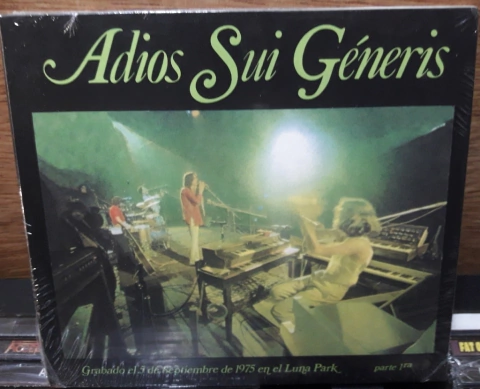Sui Generis - Adiós Sui Géneris, Parte I Digipack