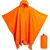 Poncho naranja de lluvia unisex con bolsillo, capucha, ultra liviano - comprar online