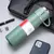 Set Termo Vacuum Verde Flask 500ml Con 3 Tazas Acero Inoxidable - comprar online
