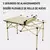 Mesa Camping Balcón Jardín Exterior Plegable Portátil Metal Arena - comprar online