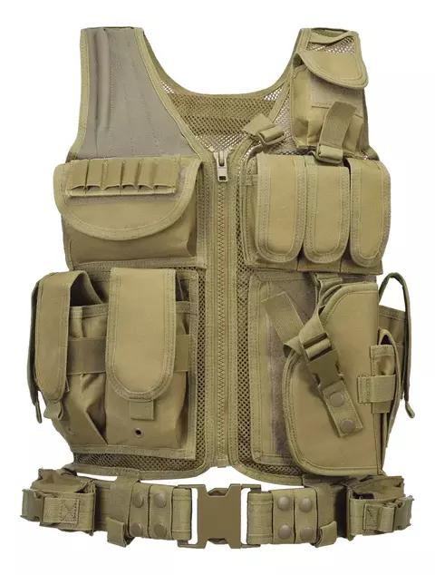 Chaleco Táctico Gz Xinxing S-4xl Ajustable Para Airsoft o Caza
