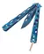 Navaja Mariposa Azul Metalizado Acero Inoxidable 23cm - comprar online
