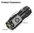 Linterna Tactica Mini 3led Recargable Usb Flash Clip Liviana - tienda online