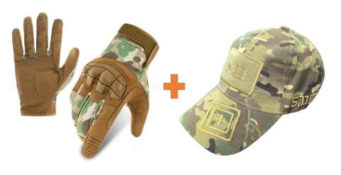 COMBO 3 Guantes Mechanix M-pac3 Con Gorra 5.11 Multicam