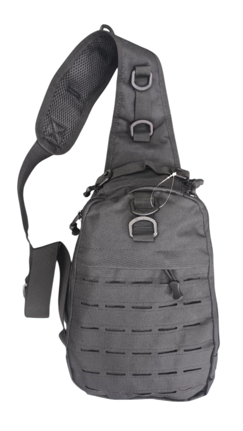 MORRAL CRUZADO MILITAR IMPERMEABLE CORDURA 1000 NEGRO - comprar online