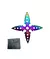 SHURIKEN 4 PUNTA TORNASOLADO CON FUNDA NEGRA (4009-A3)