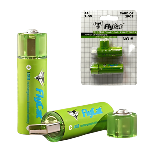 Pila AA Recargables USB FlyCat