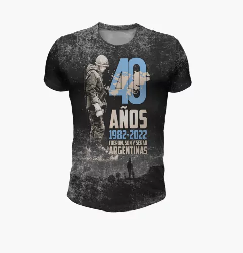Remera 40 Aniversario Homenaje Malvinas Argentinas
