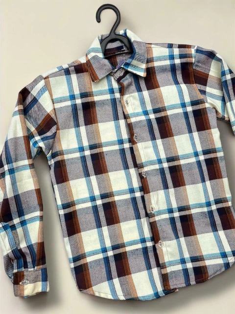 N06 - Camisa Xadrez - Bege - comprar online