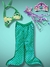 Fantasia Sereia Luxo Completa – Cauda + Top + Coroa + Varinha - comprar online