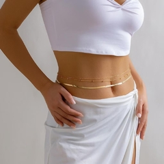 Body chain dourada 3 peças - comprar online