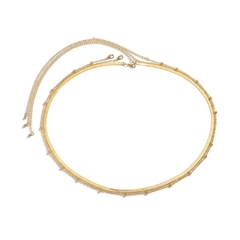 Body chain dourada 3 peças - Com amor, Ísis