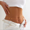 Body chain rosé gold 2 peças
