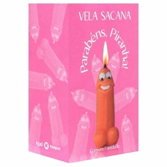 Vela Parabéns Piranha Pênis Kgel na internet