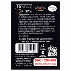Jogo Desejos E Drinks Para Casais Diversão Ao Cubo - loja online