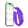 Vibrador Hera de Casal Longa Distância APP Roxo
