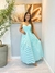 Vestido longo listrado