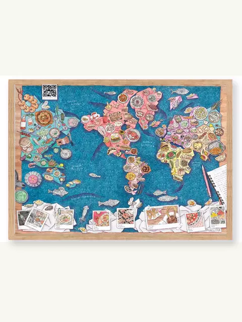 Cuadro Gastronomía del Mundo