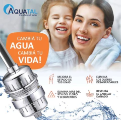 Filtro De Ducha Cromado 15 Etapas Conex. 1/2 Con 2 Filtros - comprar online