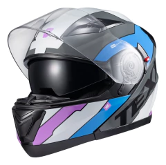 Capacete de Moto Feminino Texx Gladiator V3 Articulado Rosa