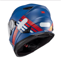 Capacete Texx Fechado Wing Grid Azul Vermelho Branco - Zum Acessórios para Motociclistas