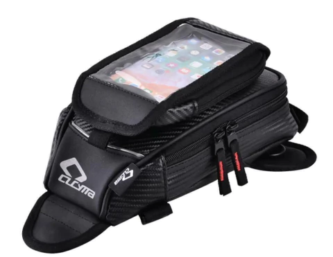 Bolsa perna tanque Magnética c/ Capa Impermeável Moto Bike