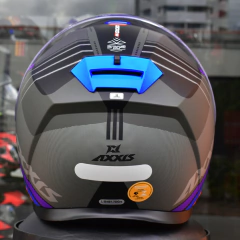 Capacete Masculino Axxis Gecko Sv Robocop Epic B1 Preto - Zum Acessórios para Motociclistas