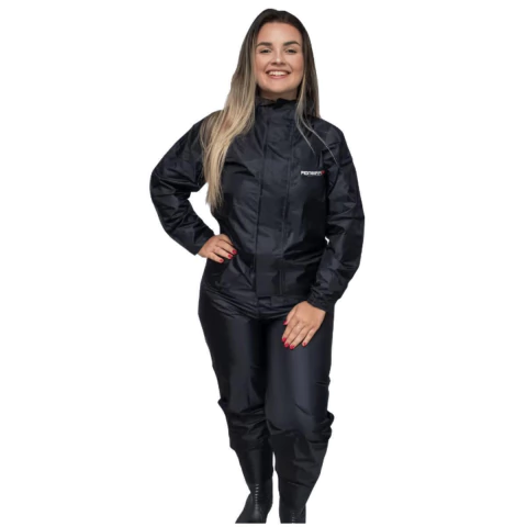 Conjunto Capa de Chuva Urban Feminina Nylon Pioneira