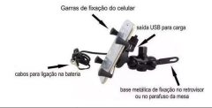Suporte De Celular Com Carregador Para Moto - Zum Acessórios para Motociclistas