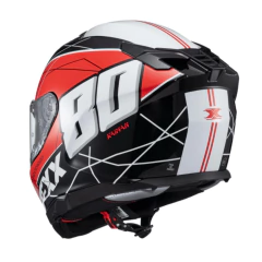 Capacete Texx Kaiman Vector Preto Vermelho e Branco
